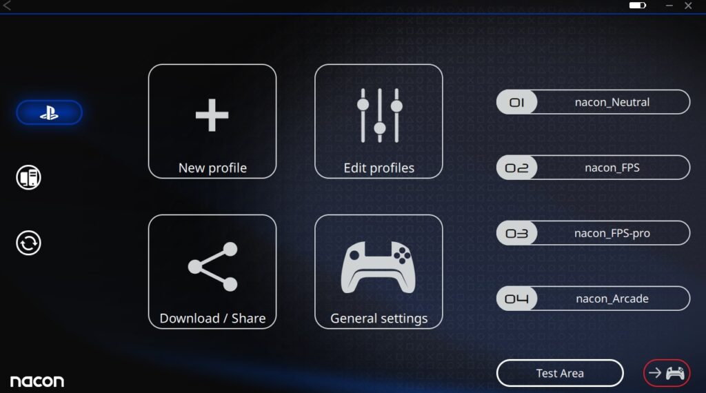PS4Modeを選んで出る画面